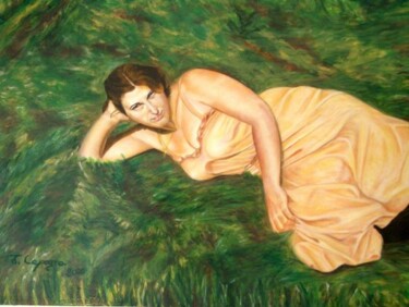 Pittura intitolato "TINA" da Juanita Capogna, Opera d'arte originale, Olio