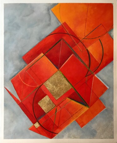 Painting titled "Unwrapping the Holi…" by Juan Manuel Alvarez-Ossa, Original Artwork, Acrylic Mounted on Glass