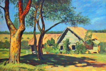 Peinture intitulée "casa-de-campo" par Juanma, Œuvre d'art originale, Huile