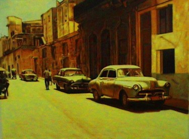 Pittura intitolato "Hay mí Habana" da Juanma, Opera d'arte originale, Olio