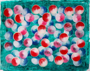 Peinture intitulée "Bubbles 24/6" par Juan Mildenberger, Œuvre d'art originale, Acrylique