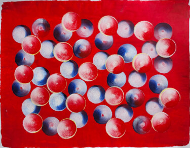 Painting titled "Bubbles 24/7" by Juan Mildenberger, Original Artwork, Acrylic