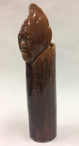 Sculpture titled "Mama Grigsby" by Juarez Hawkins, Original Artwork, Ceramics