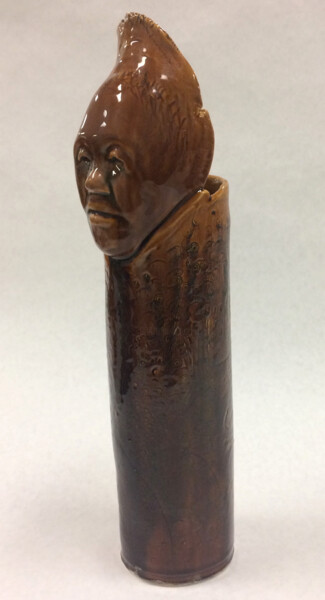 Scultura intitolato "Mama Grigsby" da Juarez Hawkins, Opera d'arte originale, Ceramica