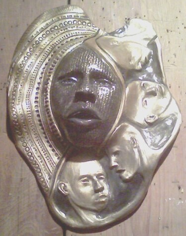 Sculpture intitulée "Wise Counsel" par Juarez Hawkins, Œuvre d'art originale, Céramique