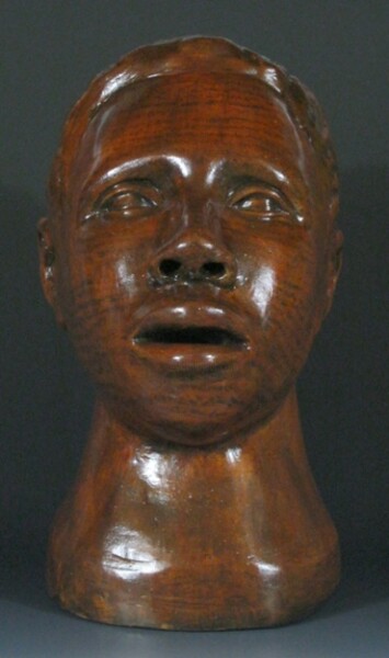 Sculpture titled "Headtrip 2 (front v…" by Juarez Hawkins, Original Artwork, Ceramics