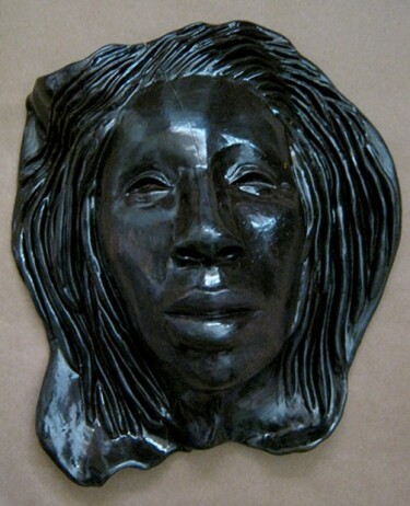 Sculpture titled "Obsidian" by Juarez Hawkins, Original Artwork, Ceramics
