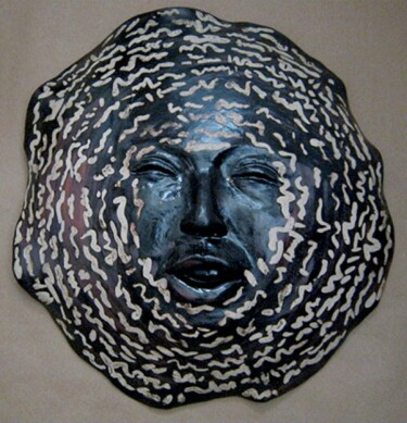 Скульптура под названием "Scribe" - Juarez Hawkins, Подлинное произведение искусства, Керамика