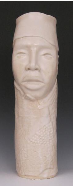 Escultura intitulada "Kamal" por Juarez Hawkins, Obras de arte originais, Cerâmica