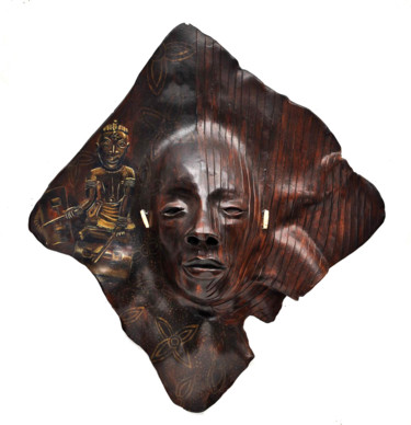 Sculpture titled "Drummer" by Juarez Hawkins, Original Artwork, Ceramics