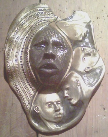 Sculpture titled "Wise Counsel" by Juarez Hawkins, Original Artwork, Ceramics
