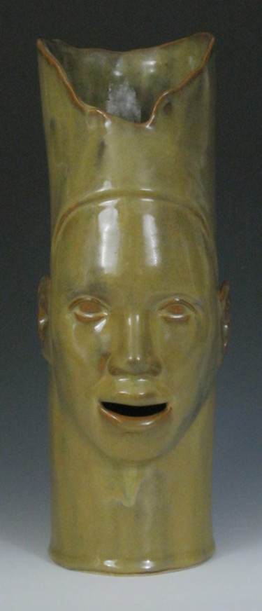 Sculpture titled "Happy Brother" by Juarez Hawkins, Original Artwork, Ceramics