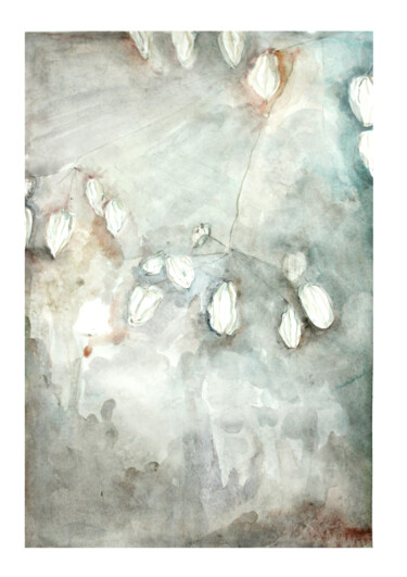 Peinture intitulée "Novembermorgen - Aq…" par Judit Fortelny, Œuvre d'art originale, Aquarelle