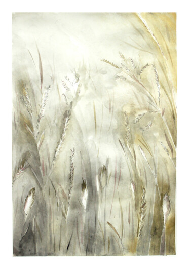 Картина под названием "Herbstkühle Tage -…" - Judit Fortelny, Подлинное произведение искусства, Акварель
