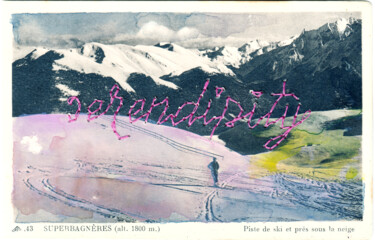 Textile Art titled "Serendipity – Alte…" by Judit Fortelny, Original Artwork, Embroidery