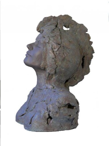 Sculpture titled "au soleil II" by Judith Franken, Original Artwork, Terra cotta