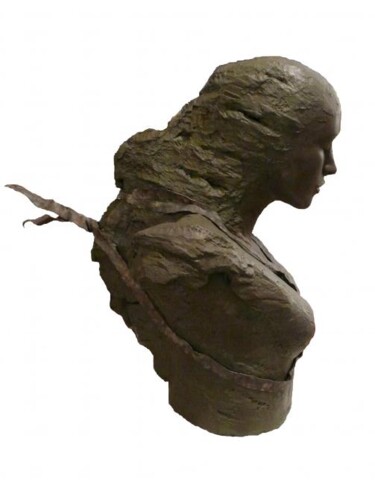 Sculpture intitulée "ange gardien" par Judith Franken, Œuvre d'art originale