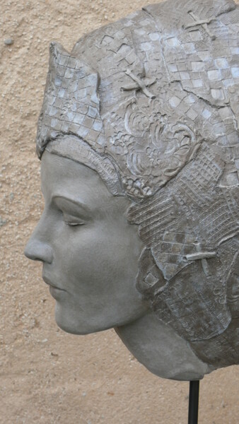 Sculptuur getiteld "Bliss detail" door Judith Franken, Origineel Kunstwerk, Terra cotta