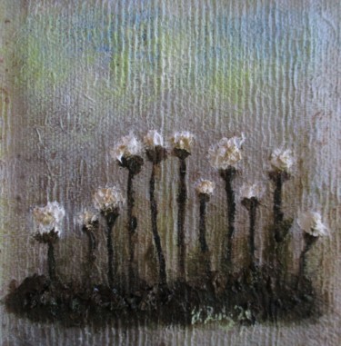 Painting titled "Flowers" by Judith Ruiz, Original Artwork, Oil