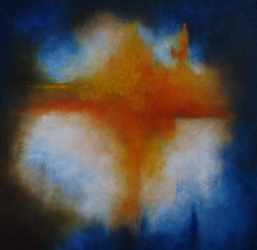 Pittura intitolato "Light molecule" da Judith Ruiz, Opera d'arte originale, Olio
