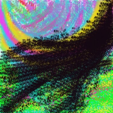 Arts numériques intitulée "The Swarm" par Judith Simonis, Œuvre d'art originale, Peinture numérique