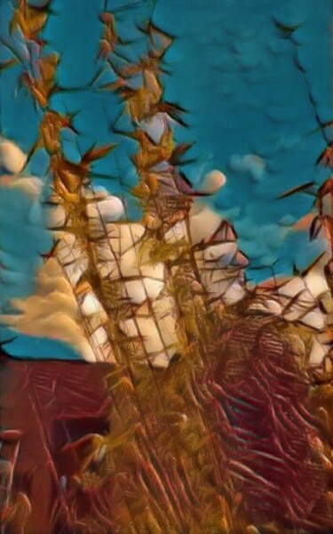 Photographie intitulée "Bamboo" par Judith Simonis, Œuvre d'art originale, Photographie numérique