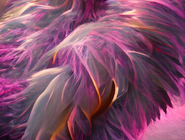 Arts numériques intitulée "Feathers" par Judith Simonis, Œuvre d'art originale, Peinture numérique