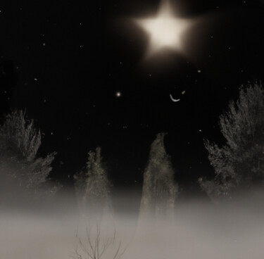 Цифровое искусство под названием "A Star Is Born" - Judith Simonis, Подлинное произведение искусства, Изображение, сгенериро…