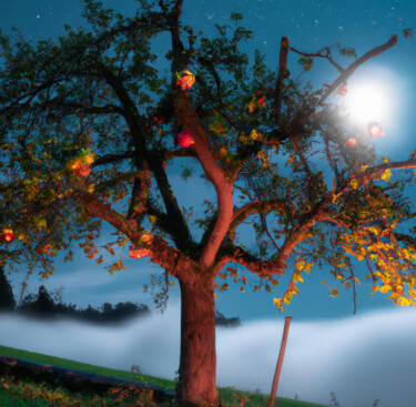 Digital Arts titled "Nightvision" by Judith Simonis, Original Artwork, AI generated image