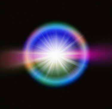 Цифровое искусство под названием "Supernova Once" - Judith Simonis, Подлинное произведение искусства, Изображение, сгенериро…