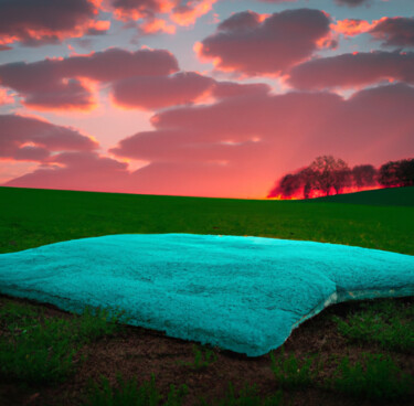 Digital Arts με τίτλο "Ruggy Sunset" από Judith Simonis, Αυθεντικά έργα τέχνης, Εικόνα που δημιουργήθηκε με AI
