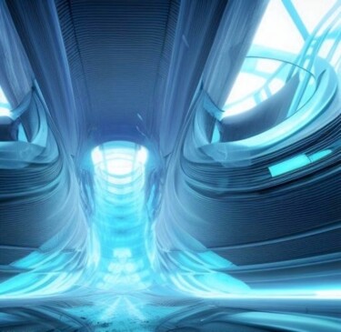 Arts numériques intitulée "Futurewave" par Judith Simonis, Œuvre d'art originale, Image générée par l'IA