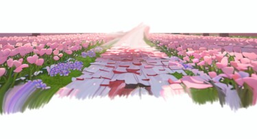 Цифровое искусство под названием "The Road To Nowhere" - Judith Simonis, Подлинное произведение искусства, Цифровая живопись