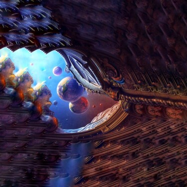 Arte digital titulada "Space" por Judith Simonis, Obra de arte original, Imagen generada por IA