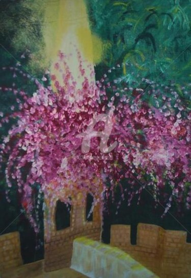 Pintura intitulada "Castelo da Primavera" por Judjesus, Obras de arte originais, Óleo