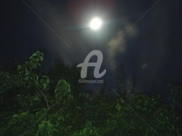 Fotografia intitulada "Olha a lua!" por Judjesus, Obras de arte originais