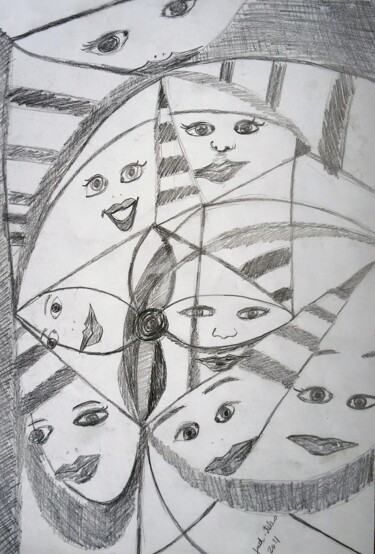 Desenho intitulada "Expressões do Ritmo" por Judjesus, Obras de arte originais, Outro