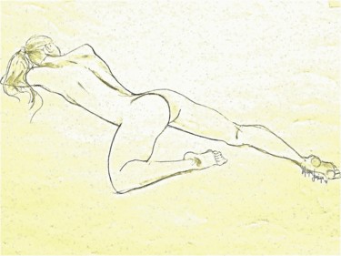 Drawing titled "Wmg 0569" by Judy Morgan, Original Artwork, Charcoal
