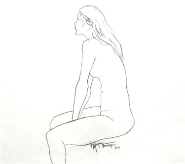 Drawing titled "Wws 0559" by Judy Morgan, Original Artwork, Charcoal