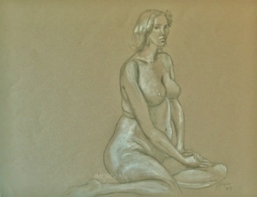 Drawing titled "wm7098" by Judy Morgan, Original Artwork, Chalk