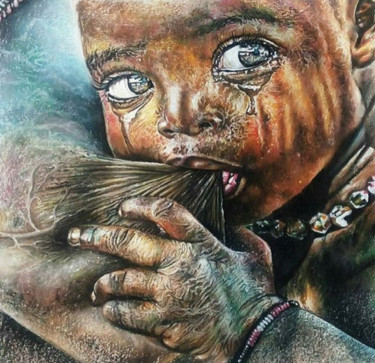 Pintura intitulada "Emotions in Abundan…" por Juelz Tintin, Obras de arte originais, Pastel