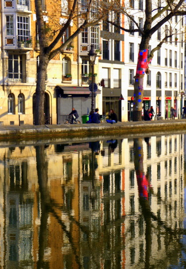 Fotografie mit dem Titel "La paix au Canal Sa…" von Jürgen Briem, Original-Kunstwerk