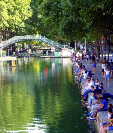 Photographie intitulée "Août au Canal Saint…" par Jürgen Briem, Œuvre d'art originale