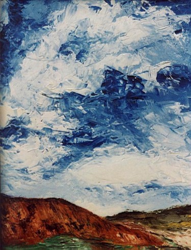 Malerei mit dem Titel "Dünenlandschaft" von Jürgen Lang, Original-Kunstwerk