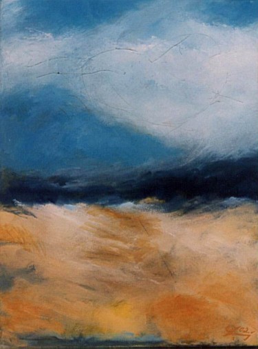 Malerei mit dem Titel "The beach2" von Jürgen Lang, Original-Kunstwerk