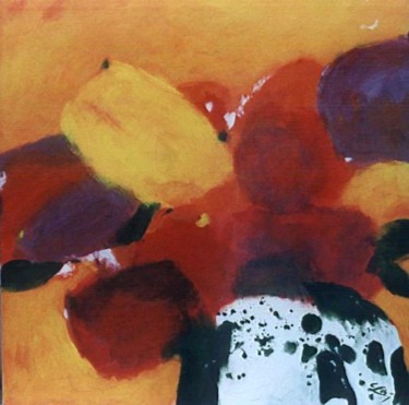 Malerei mit dem Titel "Blumenstrauß" von Jürgen Lang, Original-Kunstwerk