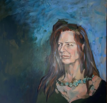 Painting titled "Caroline" by Julia Naurzalijeva, Original Artwork, Acrylic