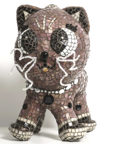 Sculpture titled "Kat" by Julee Latimer, Original Artwork, Mosaic