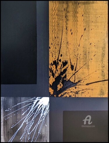 "Contrast" başlıklı Tablo Jules tarafından, Orijinal sanat, Akrilik Ahşap Sedye çerçevesi üzerine monte edilmiş