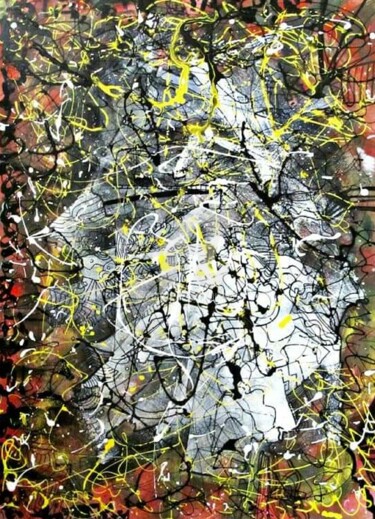 Painting titled "Urbanwarrior" by Julferas, Original Artwork, Acrylic